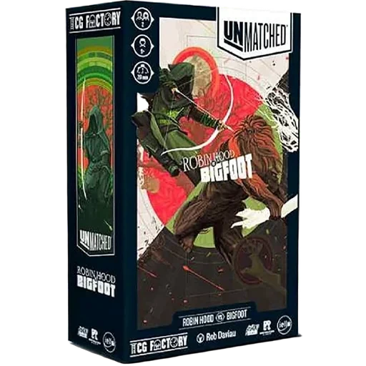 Caja del juego Unmatched: Robin Hood vs. Bigfoot