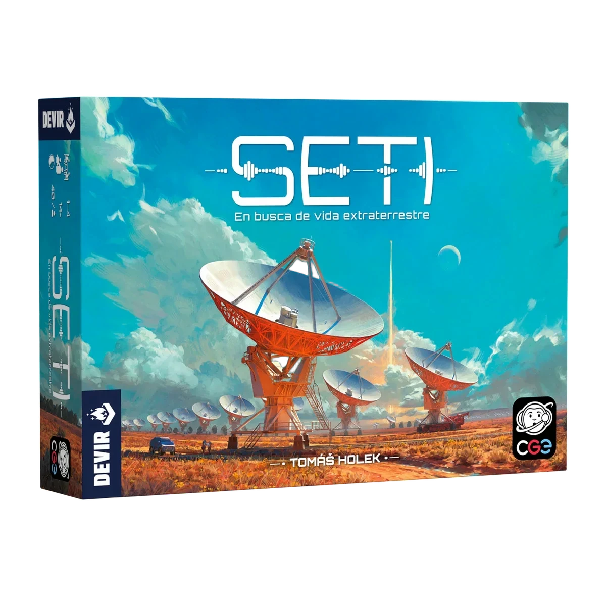 Caja del juego SETI: En busca de vida extraterrestre