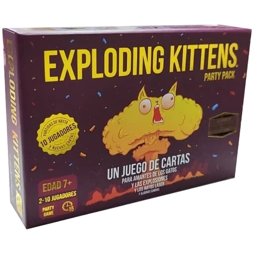 Caja del juego Exploding Kittens: Party Pack