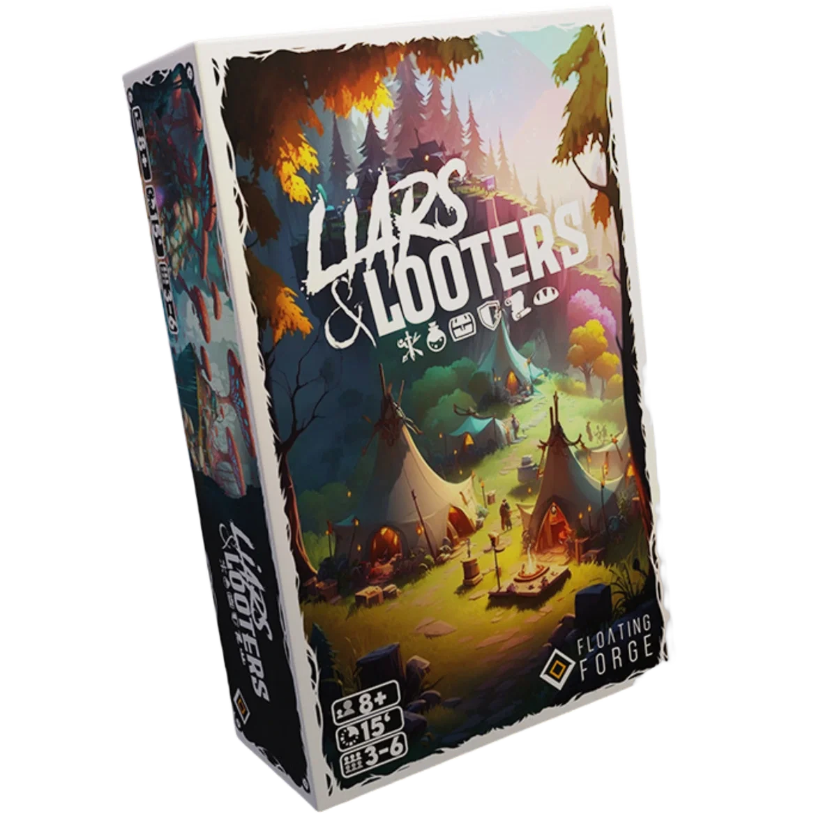 Caja del juego Liars & Looters: Market Mayhem