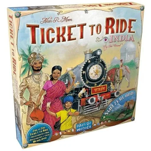 Caja del juego Ticket to Ride Map Collection 2: India & Switzerland