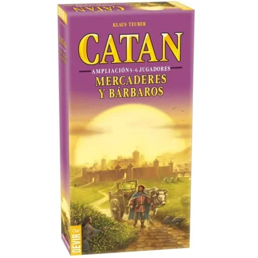 Caja del juego Los Colonos de Catán: Mercaderes y Bárbaros – Expansión 5-6 Jugadores