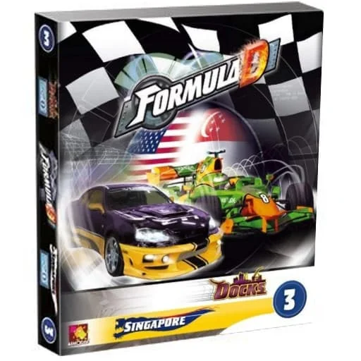 Caja del juego Formula D: Circuits 3 – Singapore & The Docks