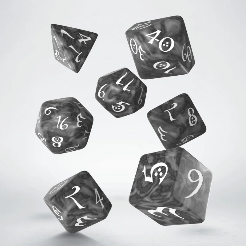 Caja del juego Classic RPG Smoky & White Dice Set (7)