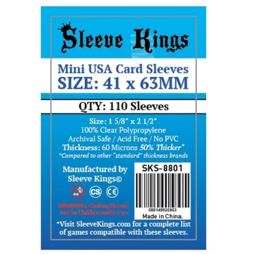 Caja del juego Mini USA Sleeve Kings 41×63