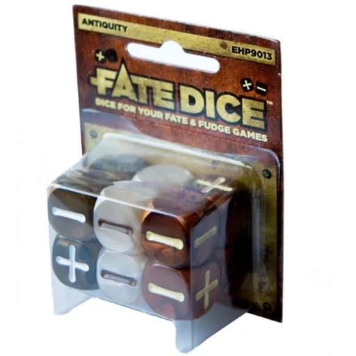 Caja del juego Fate Dice: Antiquity