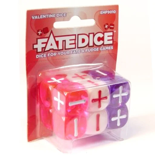 Caja del juego Fate Dice: Valentine