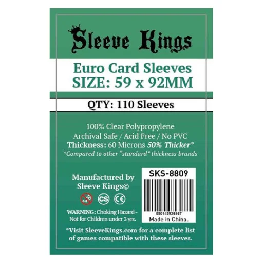 Caja del juego Standard Euro Sleeve Kings 59×92