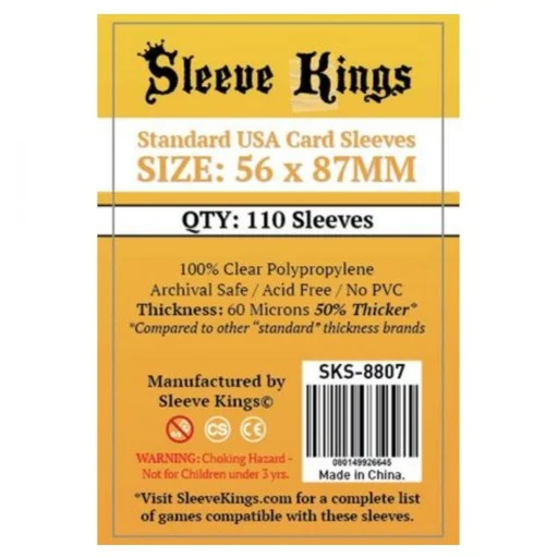 Caja del juego Standard USA Sleeve Kings 56×87