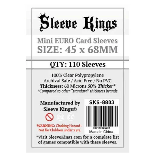 Caja del juego Mini Euro Sleeve Kings 45×68