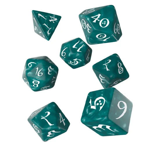 Caja del juego Classic RPG Stormy & white Dice Set (7)