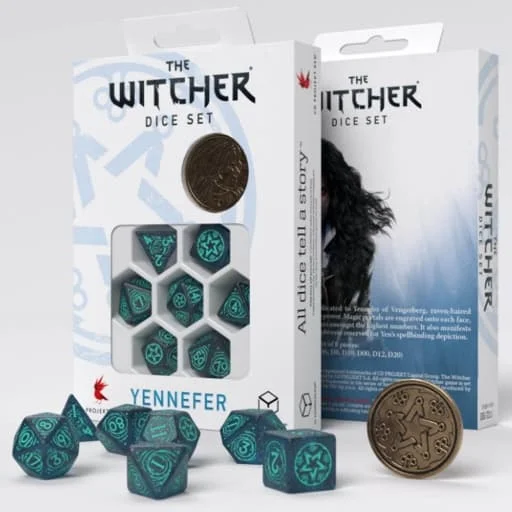 Caja del juego The Witcher Dice Set. Yennefer - Sorceress Supreme