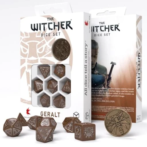 Caja del juego The Witcher Dice Set. Geralt  - Roach's Companion