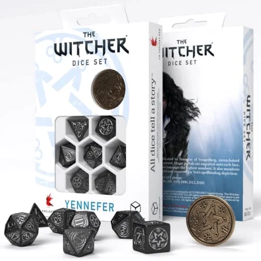 Caja del juego The Witcher Dice Set. Yennefer - The Obsidian Star