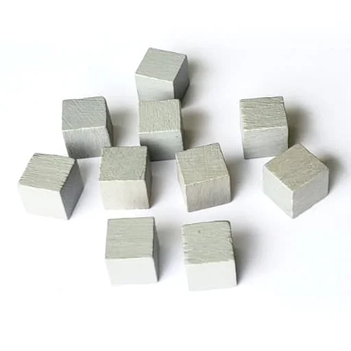 Caja del juego Pack 10 Cubos de Madera - Gris