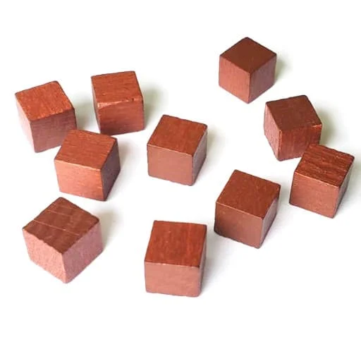 Caja del juego Pack 10 Cubos de Madera - Café