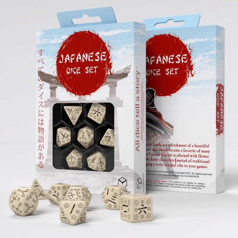 Caja del juego Japanese Dice Set: Last Words Stone