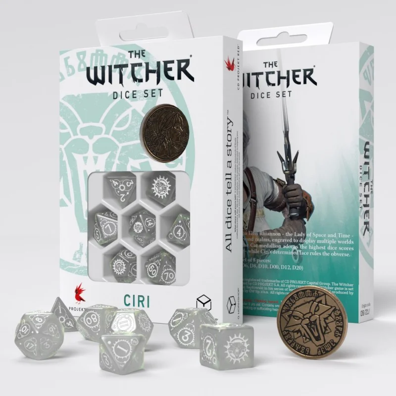 Caja del juego The Witcher Dice Set. Ciri - The Lady Of Space And Time
