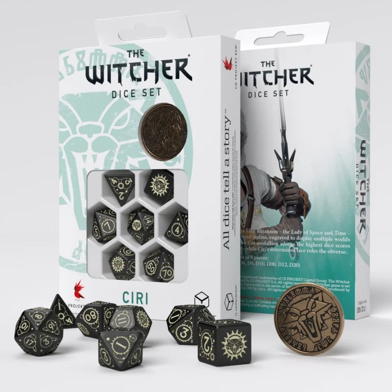 Caja del juego The Witcher Dice Set. Ciri - The Zireael