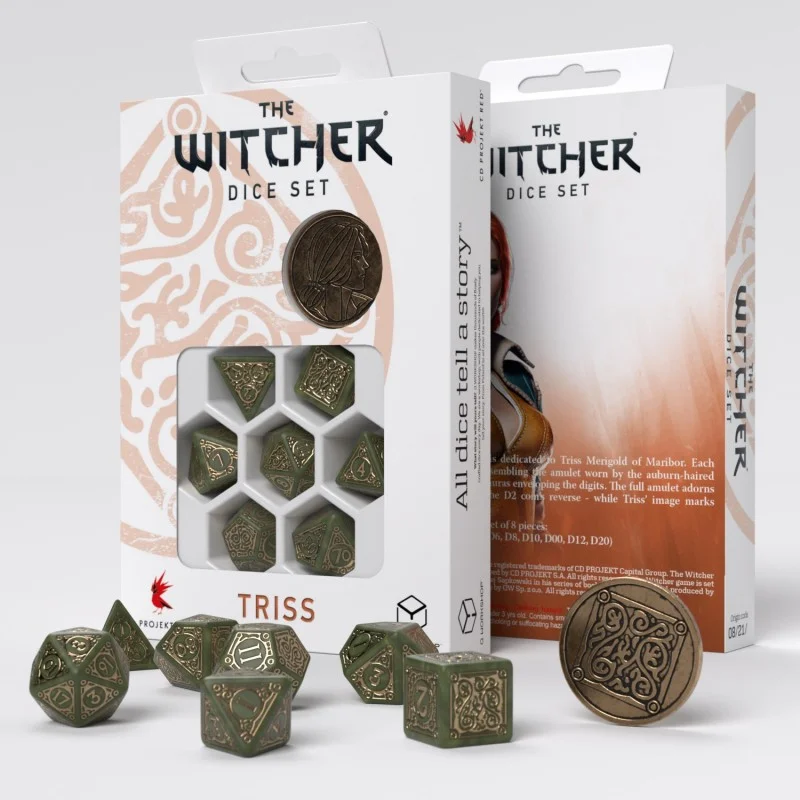 Caja del juego The Witcher Dice Set. Triss - The Fourteenth of the Hill