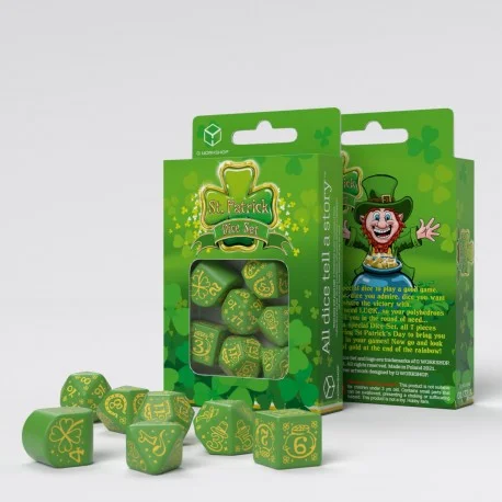 Caja del juego Saint Patrick's Day Dice Set