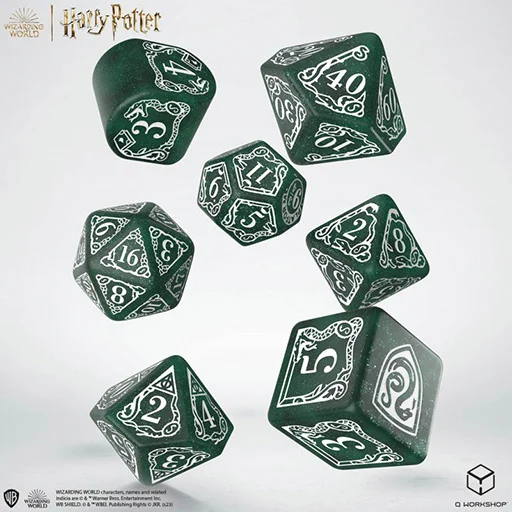 Caja del juego Harry Potter. Slytherin Modern Dice Set - Green (7)