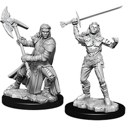 Caja del juego D&D Nolzur's Miniatures: W07 Half-Orc Female Fighter