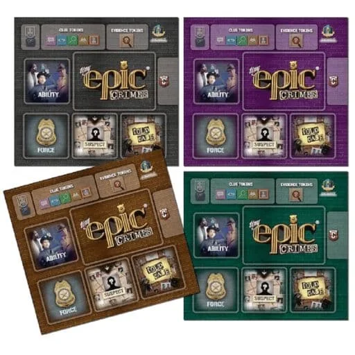 Caja del juego Tiny Epic Crimes: 4 Pack Player Mats