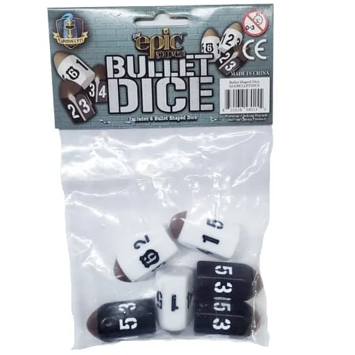 Caja del juego Tiny Epic Crimes: 6 Pack Bullet Dice