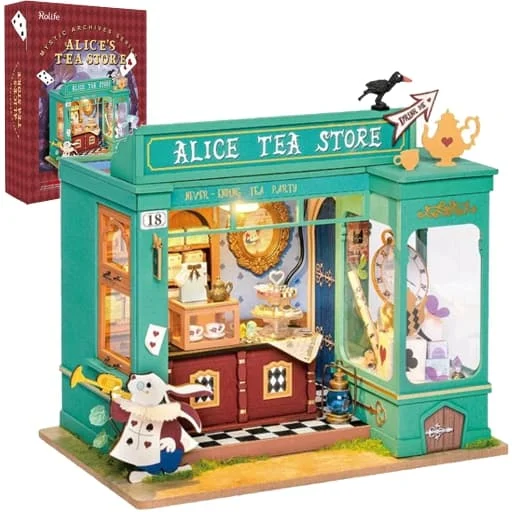 Caja del juego Rolife Alice's Tea Store Miniature House Kit