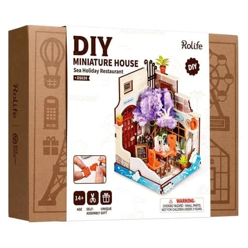 Caja del juego Rolife 3D Puzzle Creation Set: Sea Holiday Restaurant
