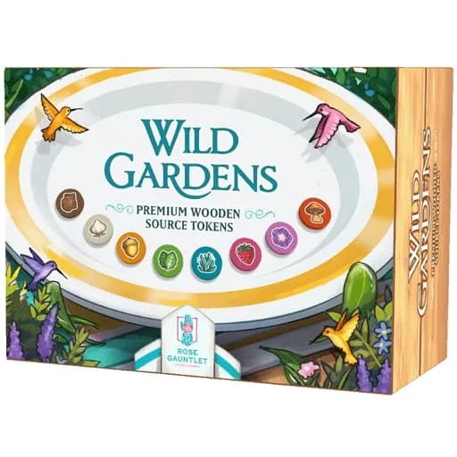 Caja del juego Wild Gardens: Premium Wooden Source Token Pack