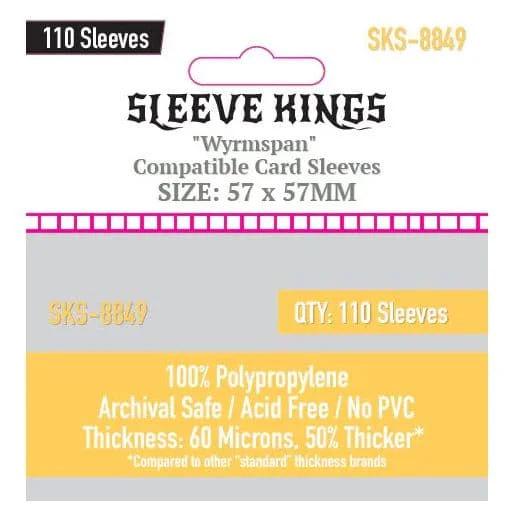Caja del juego Square Sleeve Kings 57×57
