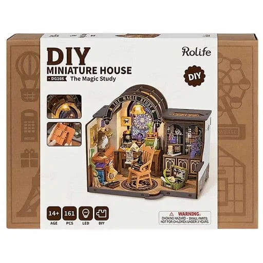 Caja del juego Rolife The Magic Study DIY Miniature House