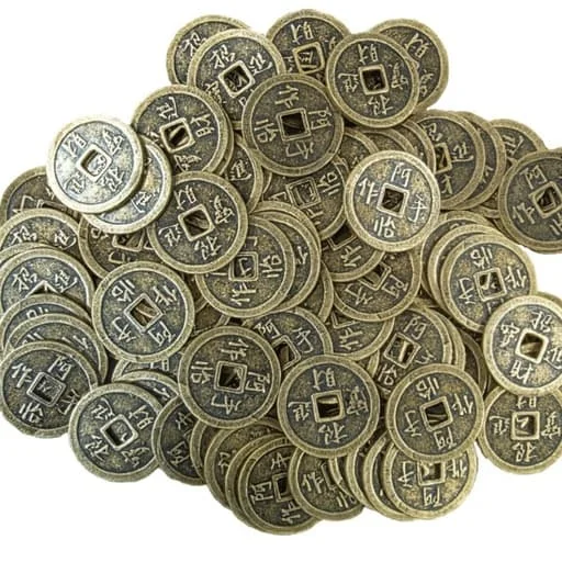 Caja del juego Asian Metal Coins Set