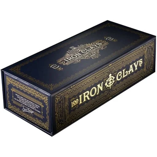 Caja del juego Iron Clays: 100 Pokar Chips Box