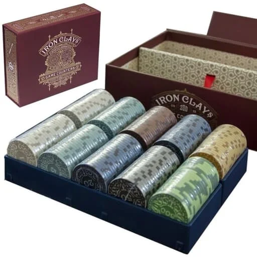 Caja del juego Iron Clays: 200 Pokar Chips Box