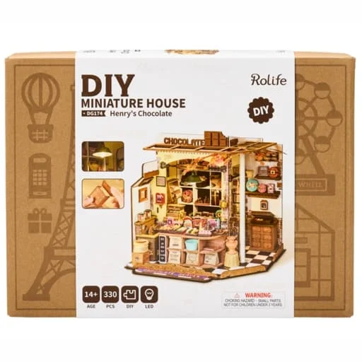 Caja del juego Rolife DIY Miniature House Henry's Chocolate