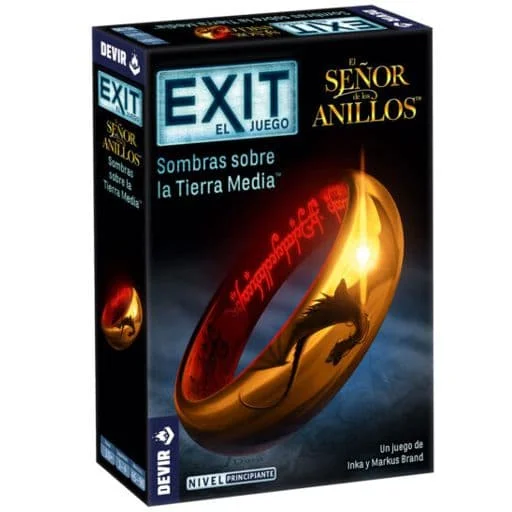 Caja del juego EXIT: El Juego – El Señor de los Anillos: Sombras sobre la Tierra Media