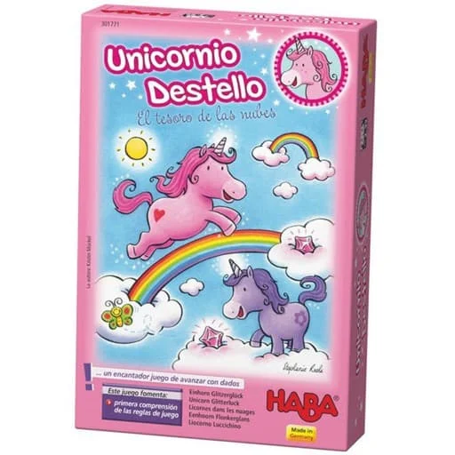 Caja del juego Unicorn Glitterluck: Cloud Crystals