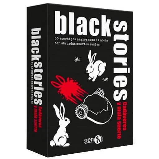 Caja del juego Black Stories: Cadáveres y Mala Suerte