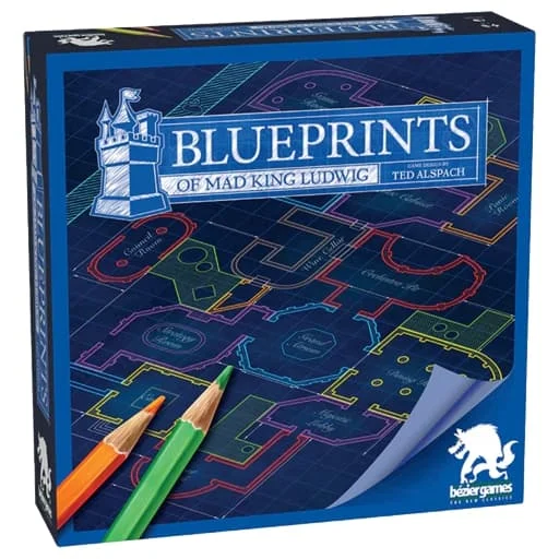 Caja del juego Blueprints of Mad King Ludwig