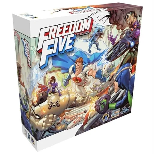 Caja del juego Freedom Five: A Sentinel Comics Board Game