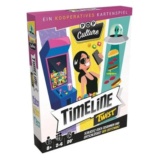 Caja del juego Timeline Twist: Pop Culture