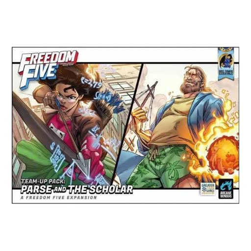 Caja del juego Freedom Five: Team-Up Pack – Parse and The Scholar