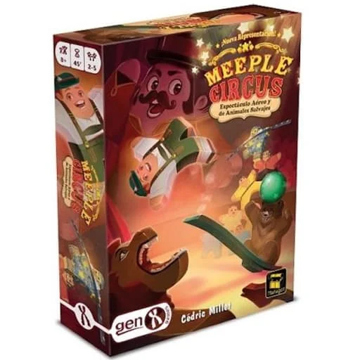 Caja del juego Meeple Circus: The Wild Animal & Aerial Show