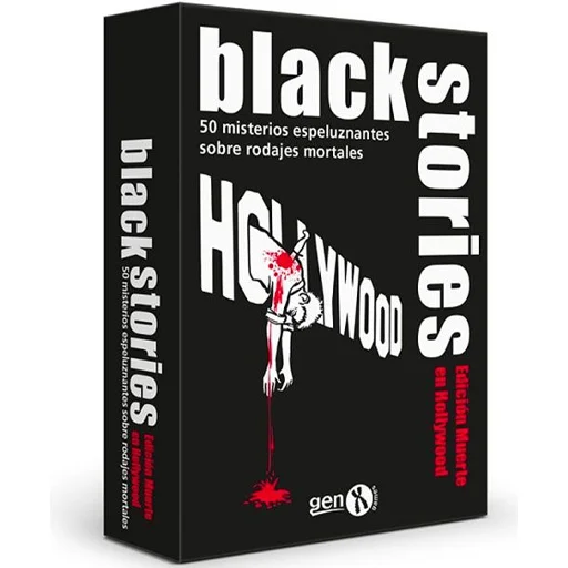 Caja del juego Black Stories: Tod in Hollywood Edition