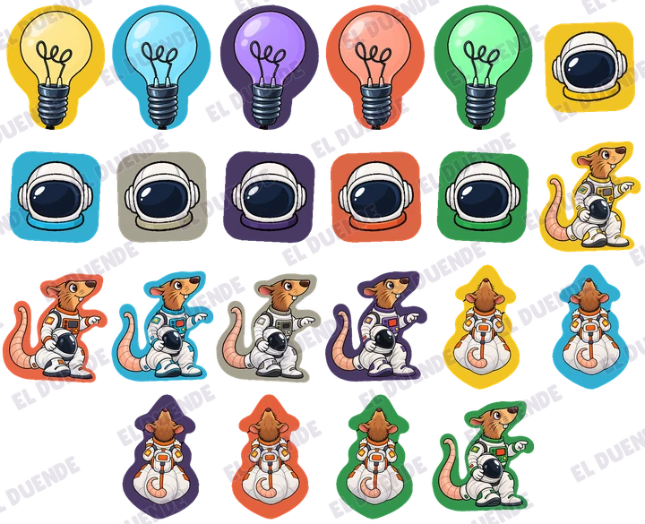 Caja del juego Stickers para First Rat