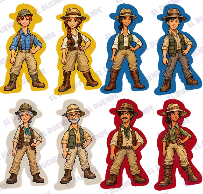 Caja del juego Stickers The Quest for El Dorado: Expedición