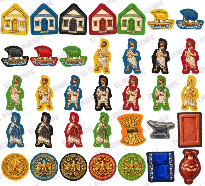 Caja del juego Concordia stickers: Ciudadanos de Roma